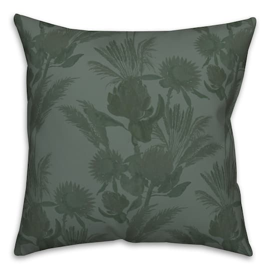 Protea Blooms Throw Pillow